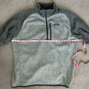 patagonia mens xxl pullover zip grey